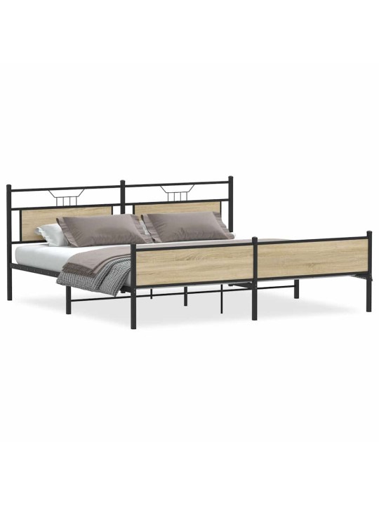 METALLIST VOODIRAAM ILMA MADRATSITA SONOMA TAMM 193X203 CM