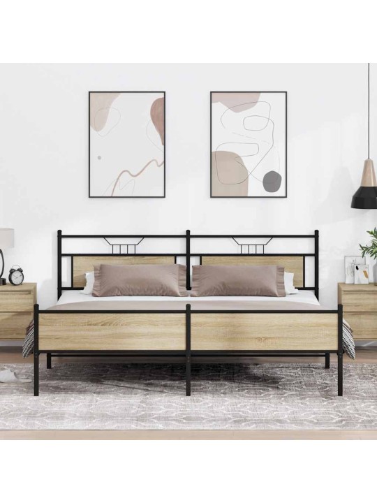 METALLIST VOODIRAAM ILMA MADRATSITA SONOMA TAMM 193X203 CM