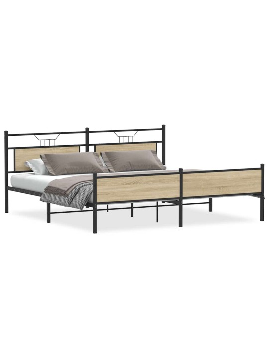 METALLIST VOODIRAAM ILMA MADRATSITA SONOMA TAMM 200X200 CM