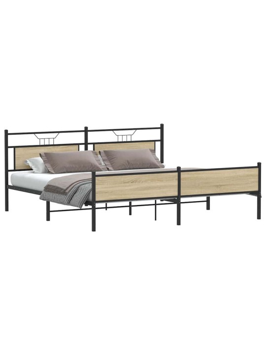 METALLIST VOODIRAAM ILMA MADRATSITA SONOMA TAMM 200X200 CM
