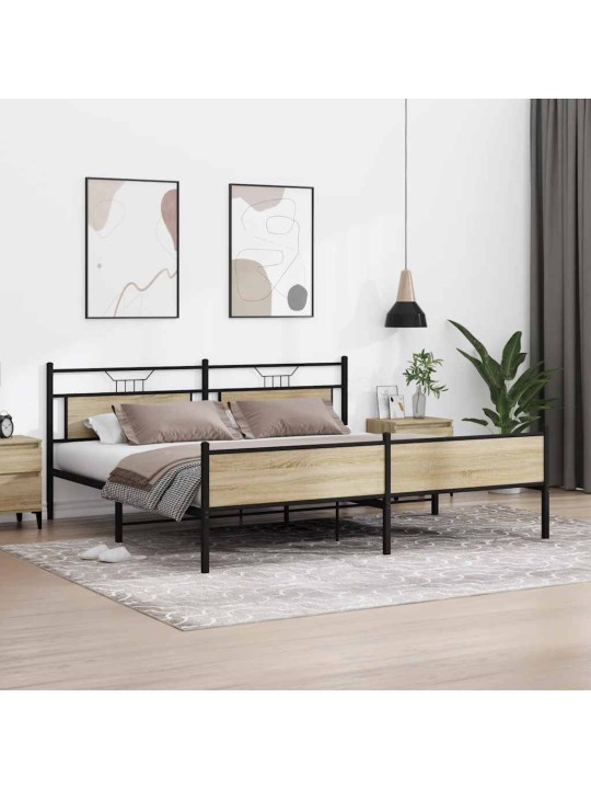 METALLIST VOODIRAAM ILMA MADRATSITA SONOMA TAMM 200X200 CM