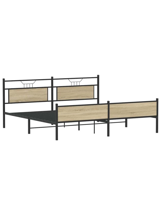 METALLIST VOODIRAAM ILMA MADRATSITA SONOMA TAMM 200X200 CM