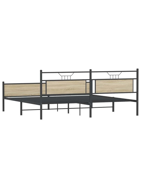 METALLIST VOODIRAAM ILMA MADRATSITA SONOMA TAMM 200X200 CM