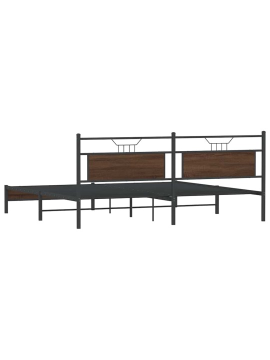 METALLIST VOODIRAAM ILMA MADRATSITA PRUUN TAMM 193X203 CM