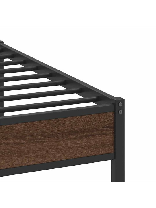 METALLIST VOODIRAAM ILMA MADRATSITA PRUUN TAMM 193X203 CM