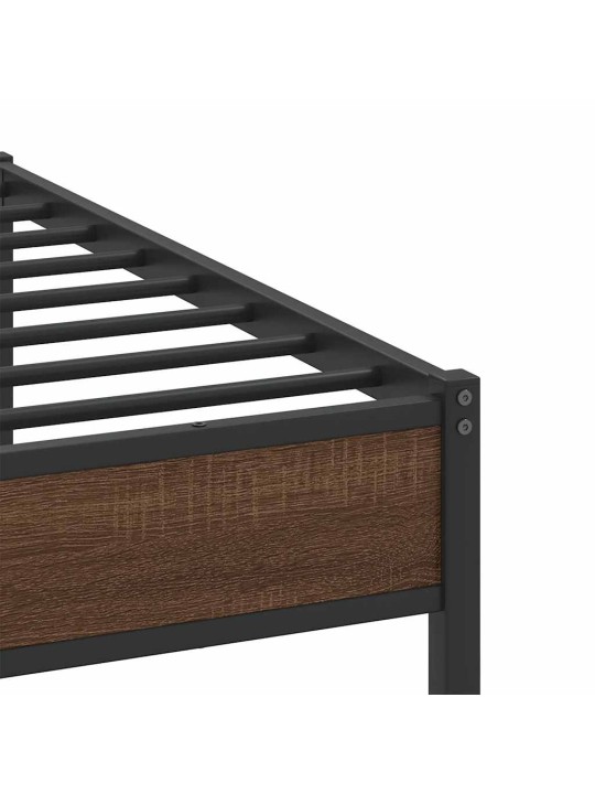 METALLIST VOODIRAAM ILMA MADRATSITA PRUUN TAMM 180X200 CM