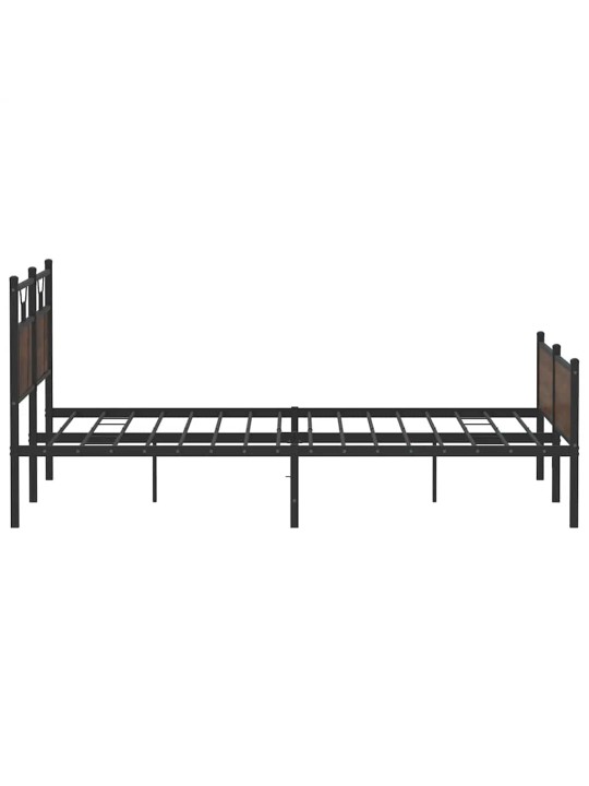 METALLIST VOODIRAAM ILMA MADRATSITA PRUUN TAMM 160X200 CM