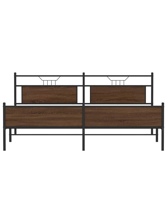 METALLIST VOODIRAAM ILMA MADRATSITA PRUUN TAMM 193X203 CM