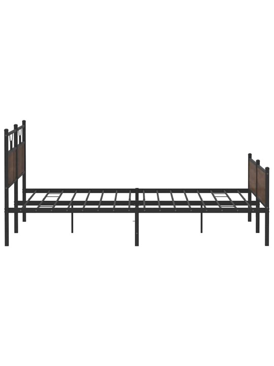 METALLIST VOODIRAAM ILMA MADRATSITA PRUUN TAMM 200X200 CM