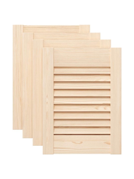 KAPIUKSED VÕREDEGA DISAIN 4 TK 39,5X29,5 CM TÄISPUIDUST MÄND