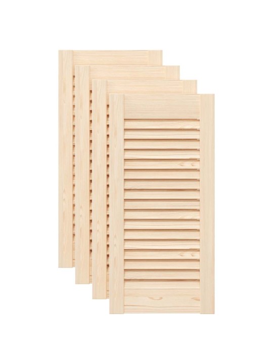 KAPIUKSED VÕREDEGA DISAIN 4 TK 61,5X29,5 CM TÄISPUIDUST MÄND