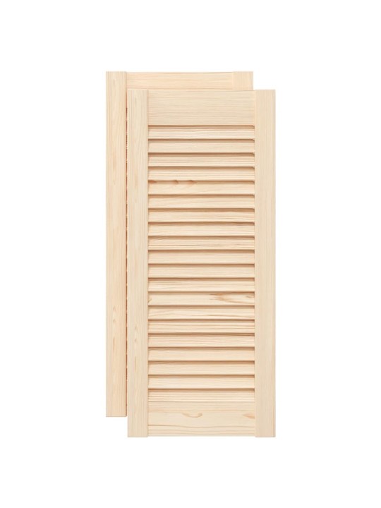 KAPIUKSED VÕREDEGA DISAIN 2 TK 69X29,5 CM TÄISPUIDUST MÄND