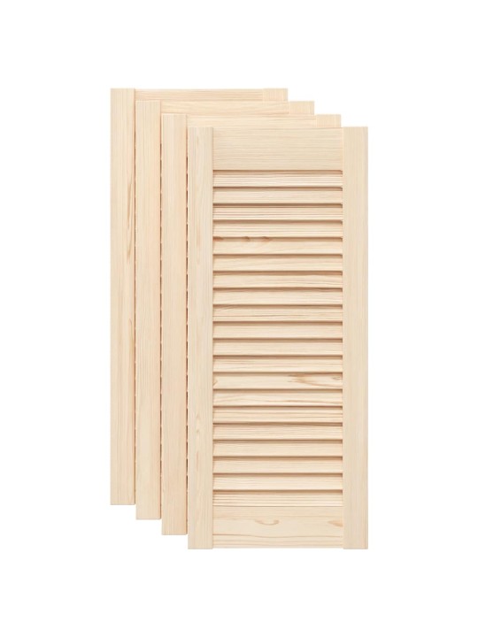 KAPIUKSED VÕREDEGA DISAIN 4 TK 69X29,5 CM TÄISPUIDUST MÄND