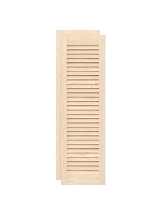 KAPIUKSED VÕREDEGA DISAIN 2 TK 99X29,5 CM TÄISPUIDUST MÄND