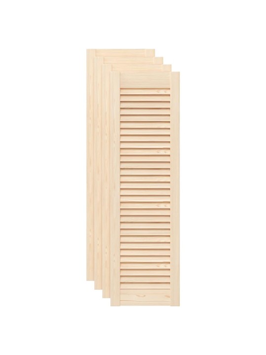 KAPIUKSED VÕREDEGA DISAIN 4 TK 99X29,5 CM TÄISPUIDUST MÄND