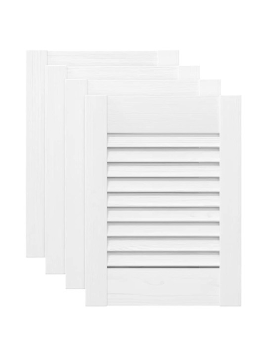 KAPIUKSED VÕREDEGA DISAIN 4 TK VALGE 39,5X29,5 CM