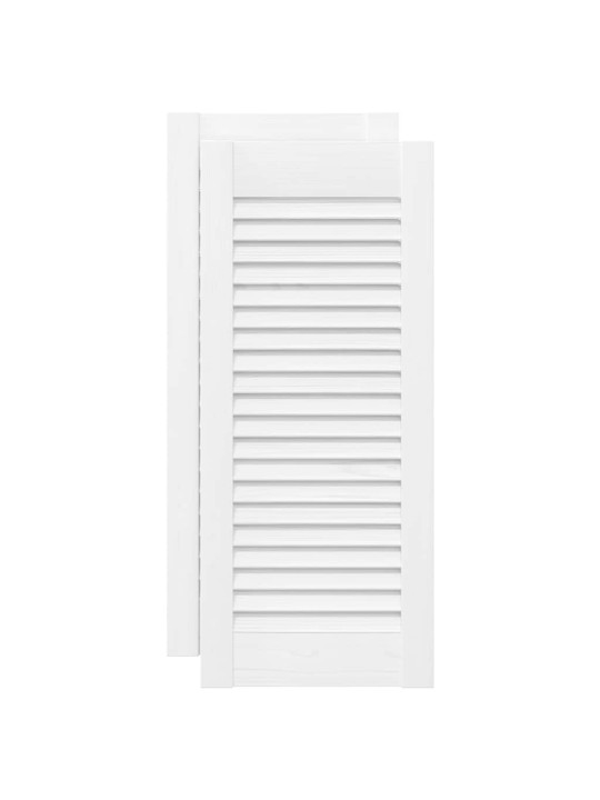 KAPIUKSED VÕREDEGA DISAIN 2 TK VALGE 61,5X29,5 CM