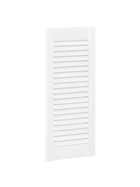 KAPIUKSED LOUVRED DESIGN 2 TK VALGE 69X29,5 CM