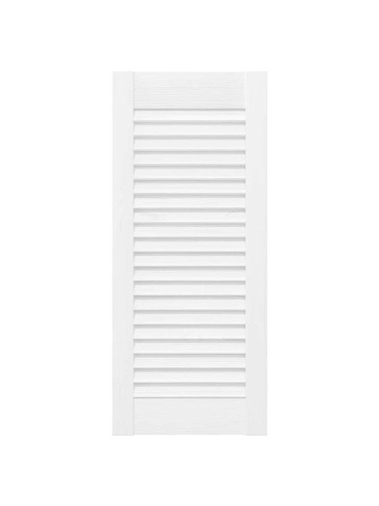 KAPIUKSED LOUVRED DESIGN 2 TK VALGE 69X29,5 CM
