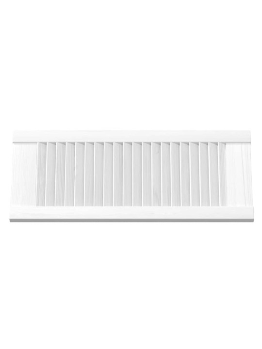 KAPIUKSED LOUVRED DESIGN 2 TK VALGE 69X29,5 CM