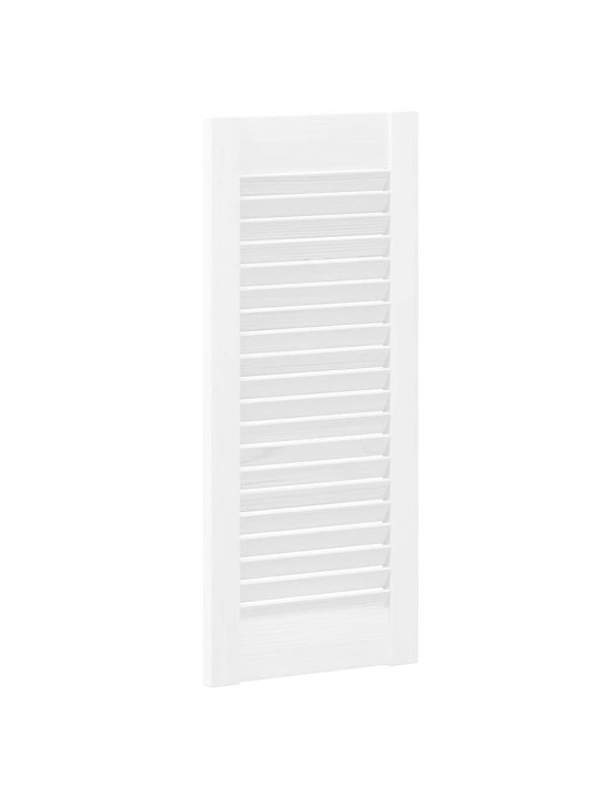 KAPIUKSED LOUVRED DESIGN 2 TK VALGE 69X29,5 CM