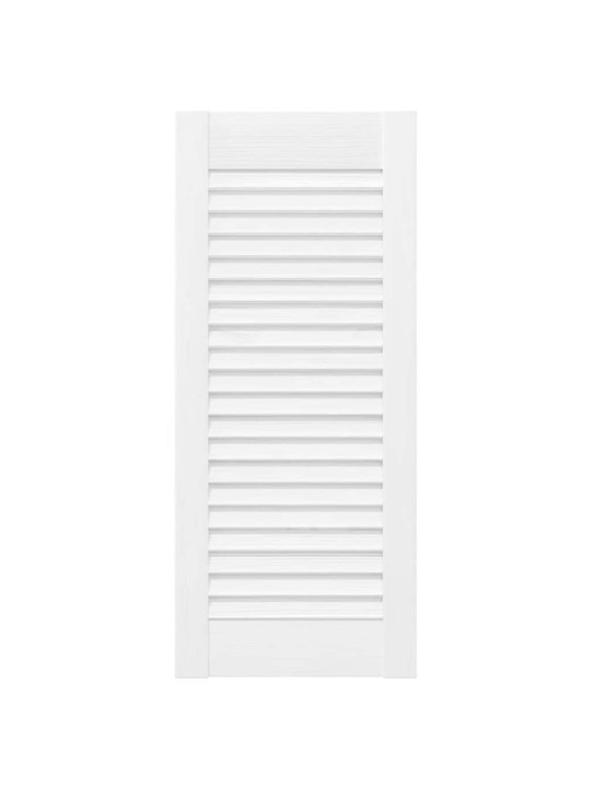 KAPIUKSED LOUVRED DESIGN 4 TK VALGE 69X29,5 CM