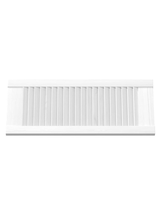 KAPIUKSED LOUVRED DESIGN 4 TK VALGE 69X29,5 CM