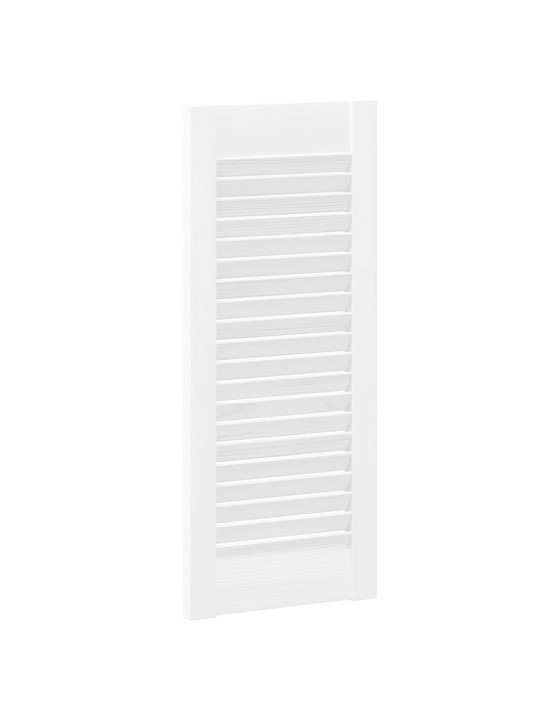 KAPIUKSED LOUVRED DESIGN 4 TK VALGE 69X29,5 CM