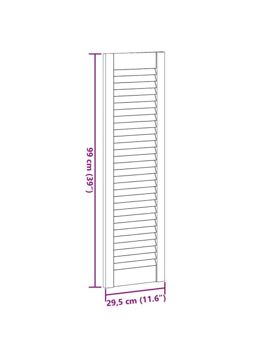KAPIUKS LOUVRED DESIGN VALGE 99X29,5 CM