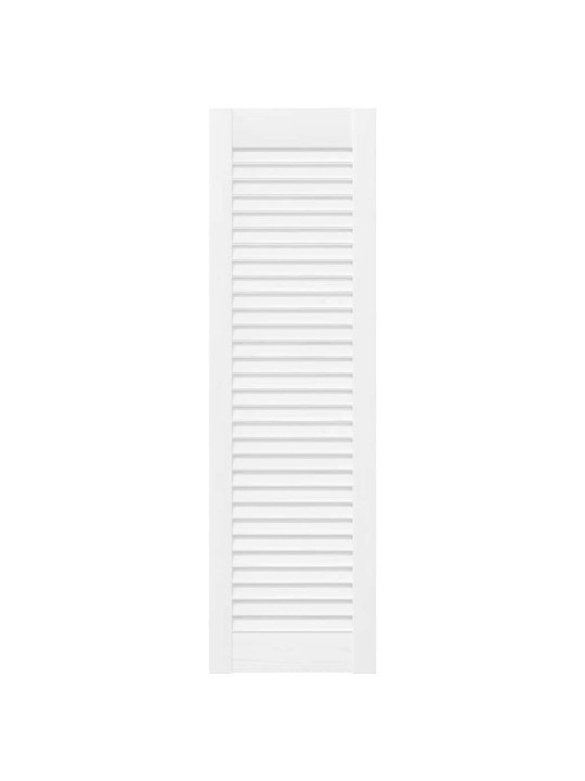 KAPIUKSED LOUVRED DESIGN 2 TK VALGE 99X29,5 CM