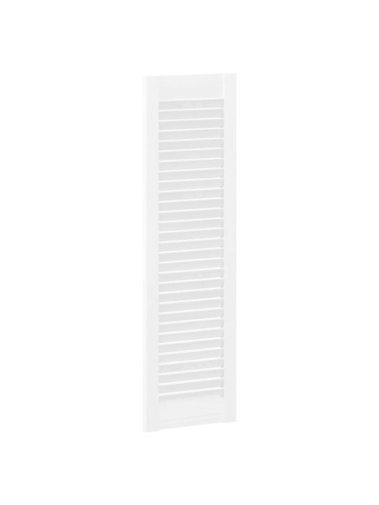 KAPIUKSED LOUVRED DESIGN 2 TK VALGE 99X29,5 CM