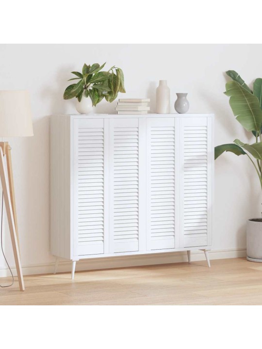 KAPIUKSED LOUVRED DESIGN 4 TK VALGE 99X29,5 CM