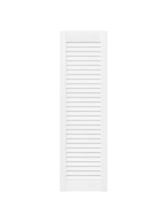 KAPIUKSED LOUVRED DESIGN 4 TK VALGE 99X29,5 CM