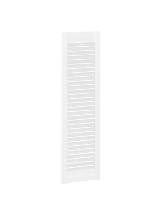 KAPIUKSED LOUVRED DESIGN 4 TK VALGE 99X29,5 CM