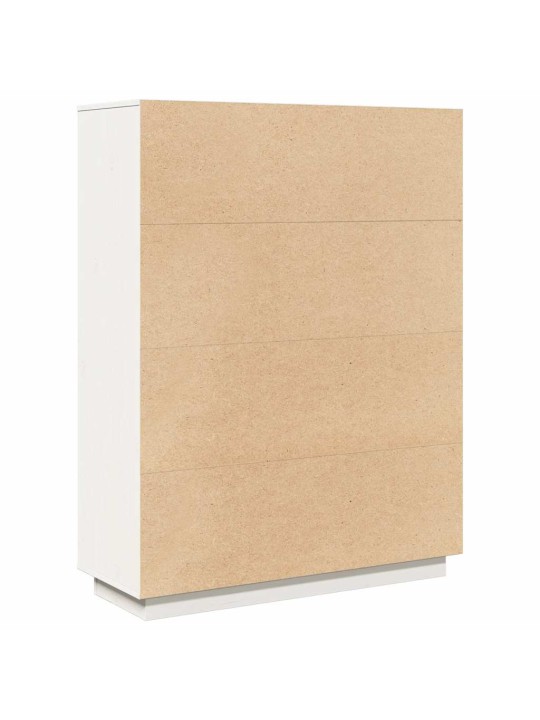 HIGHBOARD VALGE 89X34X116,5 CM TÄISPUIDUST MÄND