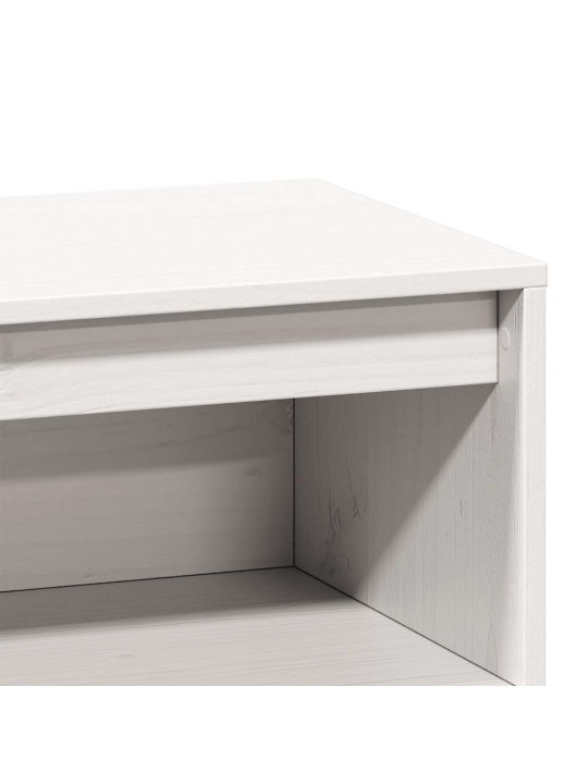 HIGHBOARD VALGE 89X34X116,5 CM TÄISPUIDUST MÄND