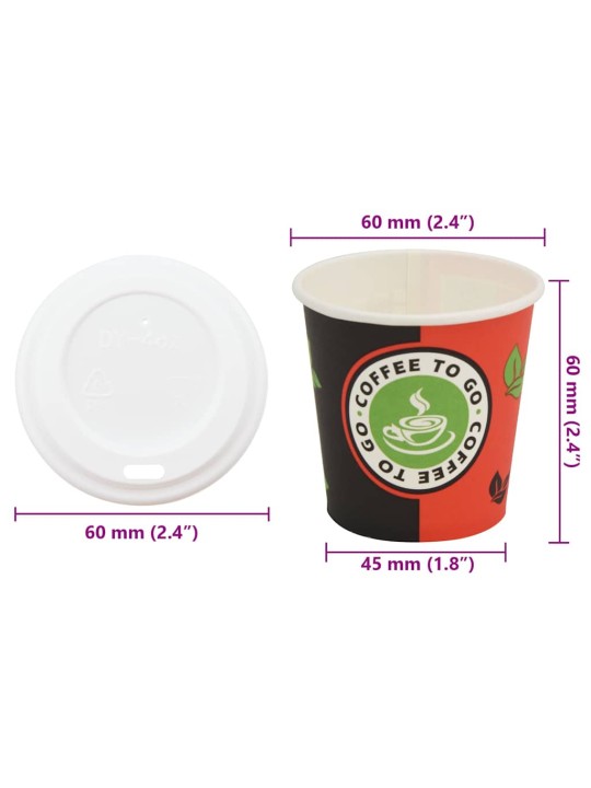 KAANEGA PABERIST KOHVITASSID 1000 TK 4 UNTSI 120 ML