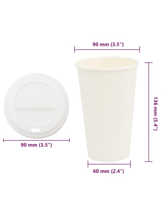 KAANEGA PABERIST KOHVITASSID 1000 TK 16 UNTSI 400 ML