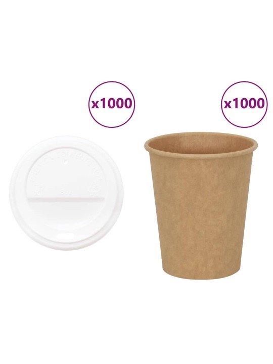 KAANEGA PABERIST KOHVITASSID 1000 TK 8 UNTSI 200 ML