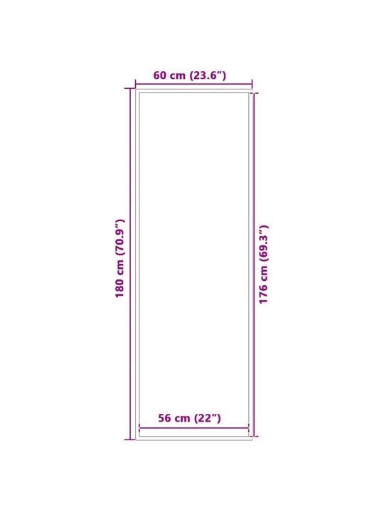 UKSEMATT, ANTRATSIITHALL, 60 X 180 CM