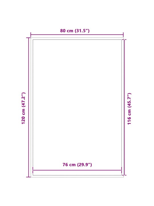 UKSEMATT, MUST, 80X120 CM