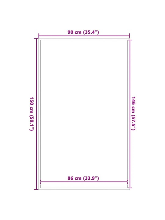UKSEMATT SININE 90X150 CM