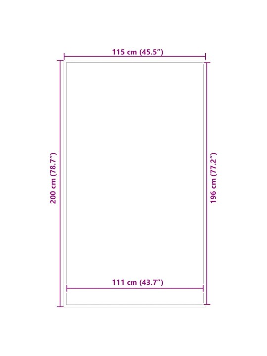 UKSEMATT SININE 115X200 CM