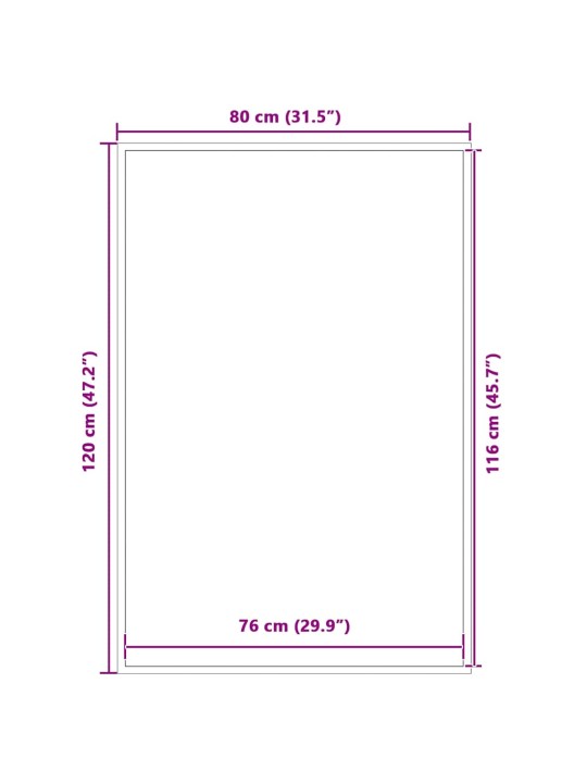 UKSEMATT, MUST, 80X120 CM