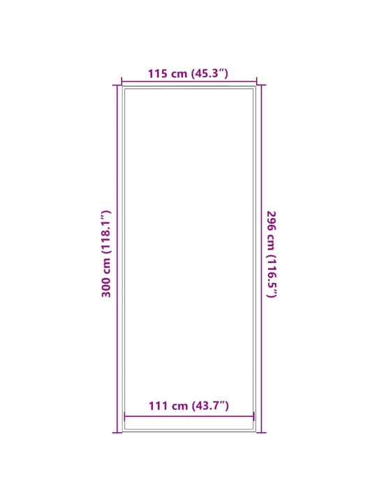UKSEMATT, MUST, 115 X 300 CM