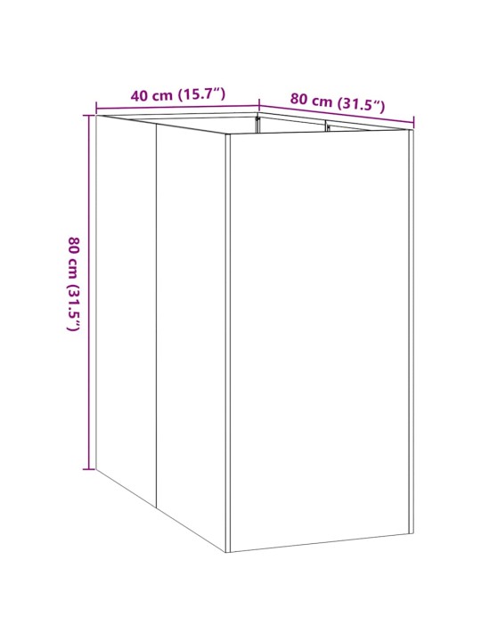 AIA TAIMEKAST, OLIIVIROHELINE, 40X80X80 CM, TERAS