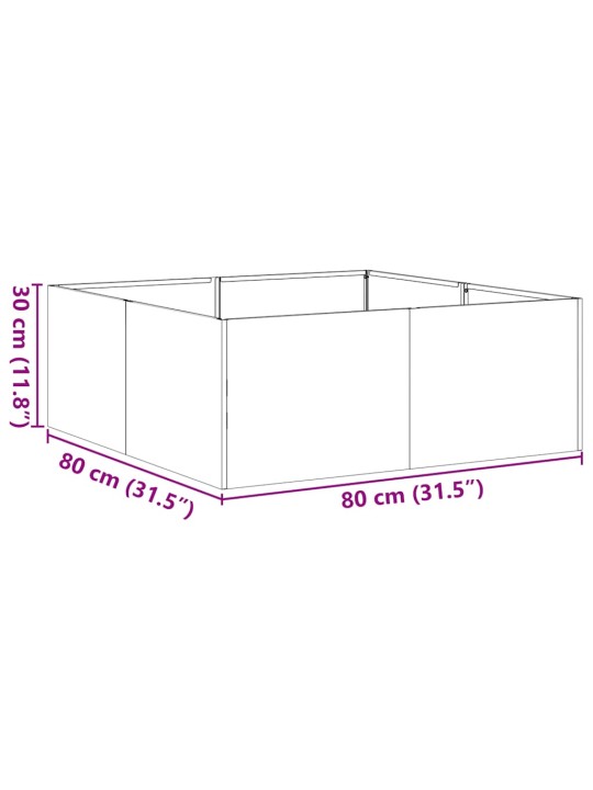 TAIMEKAST, ROOSTE, 80X80X30 CM, ILMASTIKUKINDEL TERAS