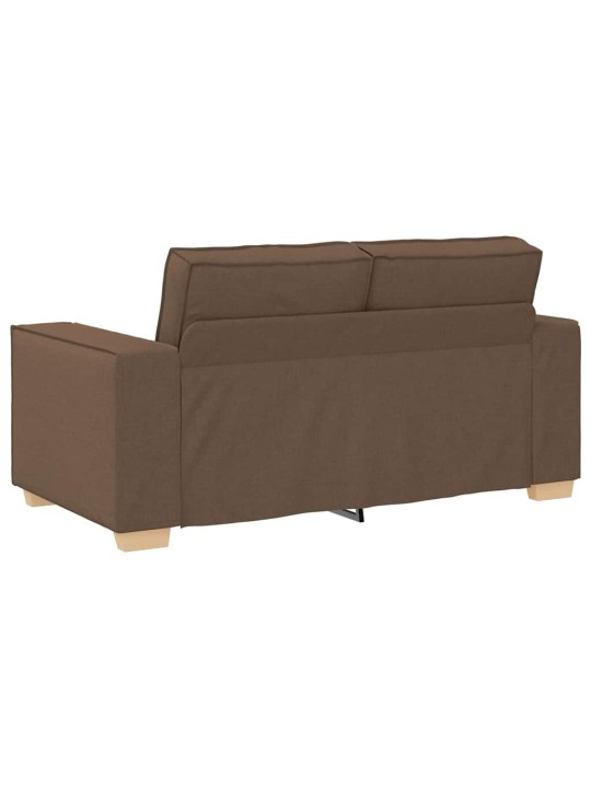 Diivanikomplekt padjaga 3 tk pruun 220 x 78 x 84 cm kangas