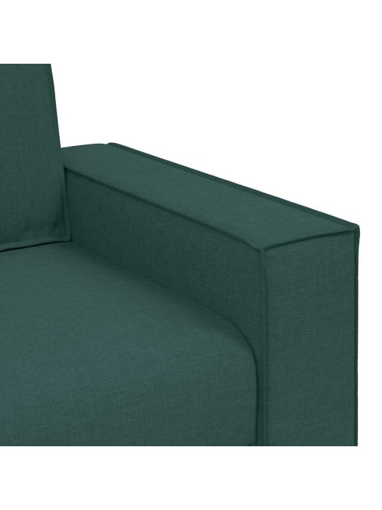 Diivanikomplekt 3 tk tume rohelise 220 x 78 x 84 cm kangas