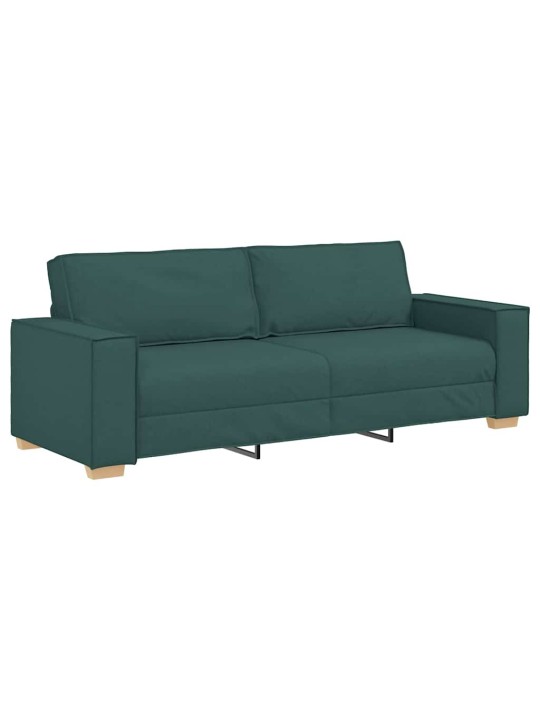 Diivanikomplekt 3 tk tume rohelise 220 x 78 x 84 cm kangas